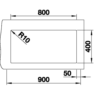 Blanco SUBLINE 800-U 523141 jednodrez antracit drez pod dosku