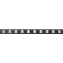 ALCA PURE-300BLACK Rošt pre líniový podlahový žľab, čierna-mat