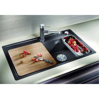 Blanco ZENAR 45S 523749 drez s odkvapom, drez vpravo aluminium drez vstavaný