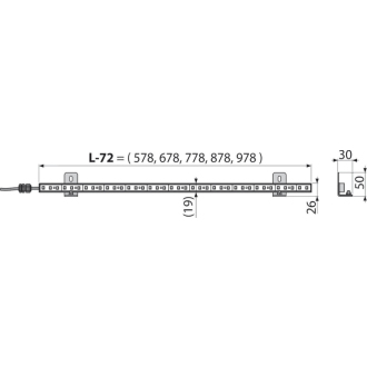 Alcaplast ALCA LIGHT AEZ124-750 - osvetlenie APZ5 Spa, rainbow