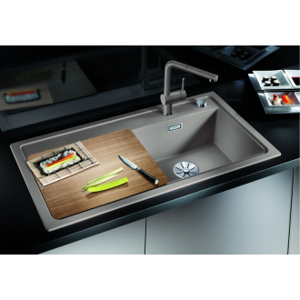 Blanco ZENAR XL 6S 523986 drez s odkvapom, drez vľavo aluminium drez vstavaný