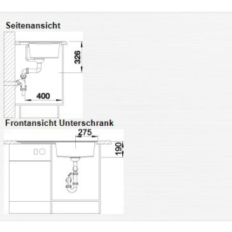 Blanco ZENAR XL 6S-F 523902 drez s odkvapom, drez vpravo antracit drez do roviny