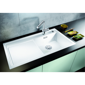 Blanco ZENAR XL 6S-F 523929 drez s odkvapom, drez vľavo biela drez do roviny