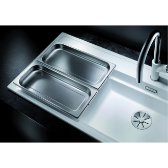 Blanco ZENAR XL 6 S DGP 524054 drez s odkvapom, drez vpravo aluminium drez vstavaný