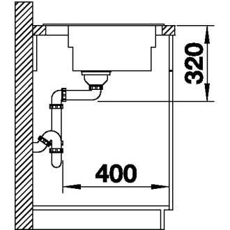 Blanco ZENAR XL 6 S DGP 524065 drez s odkvapom, drez vpravo kávová drez vstavaný