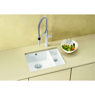 Blanco SUBLINE 350/150-U 523746 dvojdrez, hlavný drez vľavo basalt drez pod dosku