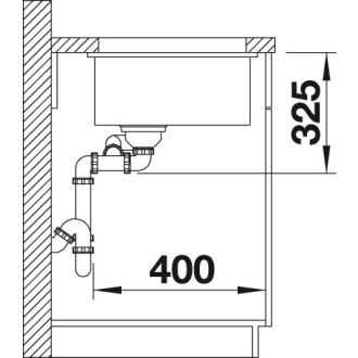 Blanco SUBLINE 350/150-U 523746 dvojdrez, hlavný drez vľavo basalt drez pod dosku