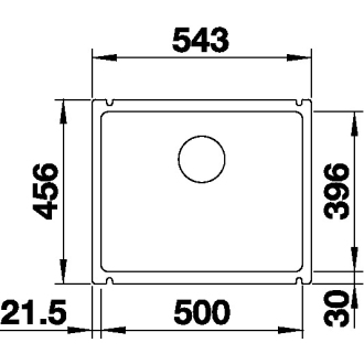 Blanco SUBLINE 500-U 523739 jednodrez basalt drez pod dosku