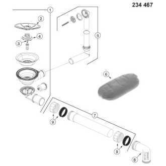Blanco SUBLINE 500-U 523739 jednodrez basalt drez pod dosku