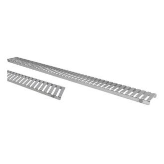 Mereo Odtokový sprchový žľab do priestoru 700x55 mm, vr. roštu Strip, nerez M-CZ214