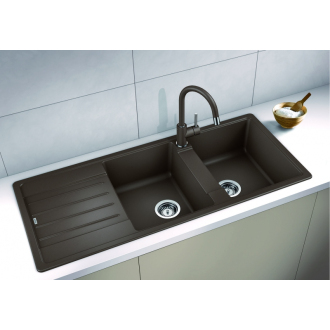 Blanco LEGRA 8 S 523164 dvojdrez s odkvapom, obojstranný aluminium drez vstavaný