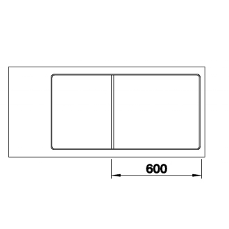 Blanco AXIA III XL 6S-F 523528 drez s odkvapom, obojstranný aluminium drez do roviny