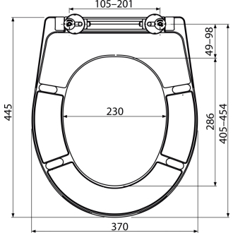 ALCA A602 WC sedátko univerzálne, Duroplast