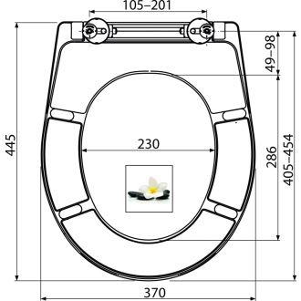 ALCA A604 FLOWER WC sedátko univerzálne SOFTCLOSE, Duroplast