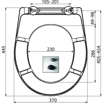ALCA A604 ZEN WC sedátko univerzálne SOFTCLOSE, Duroplast