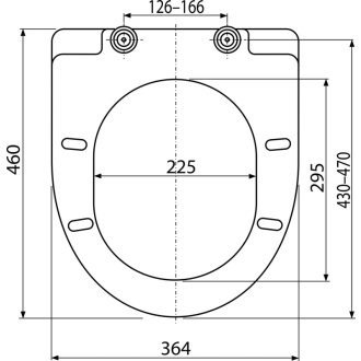 ALCA A66 WC sedátko SOFTCLOSE, Duroplast