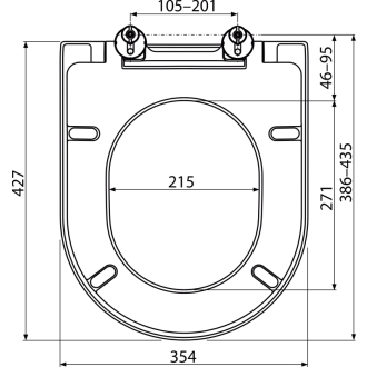 ALCA A674S WC sedátko SOFTCLOSE, Duroplast