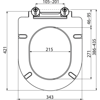 ALCA A678S WC sedátko Duroplast