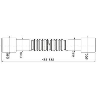 ALCA A720 Flexi prepojenie 50/40×40/50