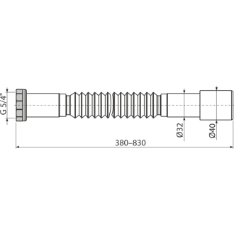 ALCA A760 &quot;Flexi pripojenie 5/4&quot;&quot;×32/40 kov&quot;