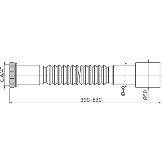 ALCA A780 &quot;Flexi pripojenie 6/4&quot;&quot;×40/50 kov&quot;