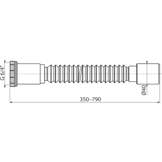 ALCA A792 &quot;Flexi pripojenie 6/4&quot;&quot;×40 kov&quot;