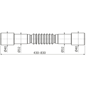 ALCA A794 Flexi prepojenie 40–32×32–40