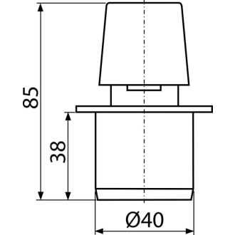 ALCA APH40 Privzdušňovacia hlavica DN40