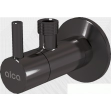 ALCA ARV001-GM-B "Ventil rohový s filtrom 1/2""×3/8"", GUN METAL-kefovaný mat"