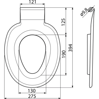 ALCA P102 WC sedátko - integrovaná vložka