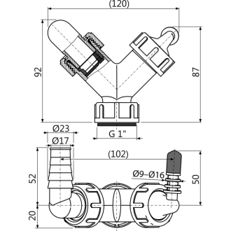 ALCA P149Z &quot;Dvojité kolienko G1&quot;&quot;/8–23 s klapkami&quot;