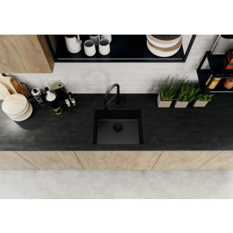 Blanco SUBLINE 500-U Black Edition drez pod dosku čierna Black Edition granit 526 340