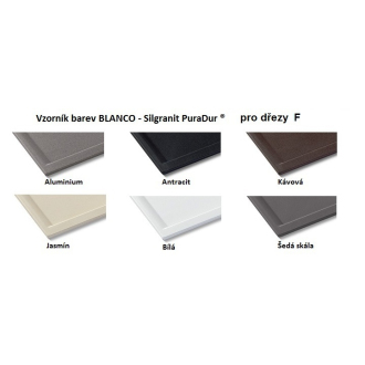 Blanco AXIA III 6S-F 523483 drez s odkvapom, drez vpravo antracit drez do roviny