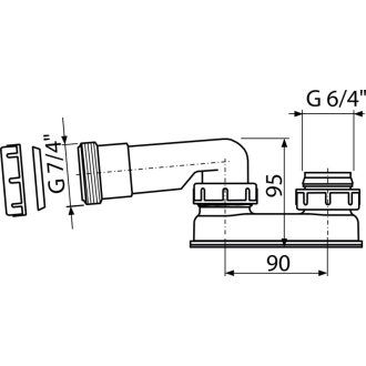 ALCA &quot;A53-7/4&quot;&quot;&quot; Zápachový uzáver