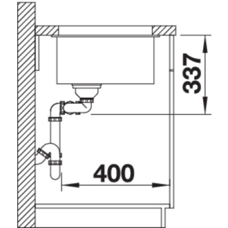 Blanco SUBLINE 480/320-U 523584 dvojdrez, hlavný drez vľavo antracit drez pod dosku