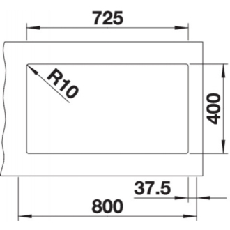 Blanco SUBLINE 430/270-U 523160 dvojdrez, hlavný drez vľavo kávový drez pod dosku