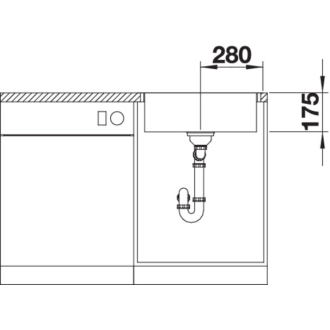 Blanco ZEROX 500-IF/A DURINOX 523101 jednodrez bez odkvapu drez vstavaný/do roviny