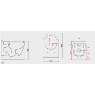 závesné WC UNO (rimless) + SLIM sedátko soft-close OLKGUN30DAK00
