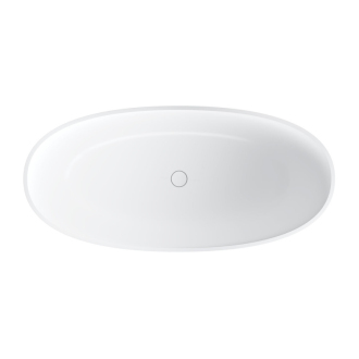 Omnires SHELL M+ SHELLWWBM Vaňa voľne stojaca 160x75cm, liaty mramor, biela mat
