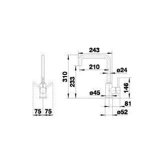 Blanco MILI 523103 Batéria antracit