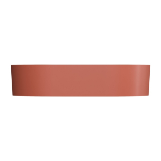 Omnires OVO M+ OVOUNTE Umývadlo na dosku 55x36cm, liaty mramor, terracotta