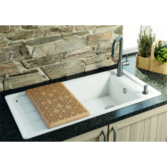 Blanco Krájacia doska s ornamentom k drezu FARON XL 6 S drevo s ornam.237591 príslušenstvo