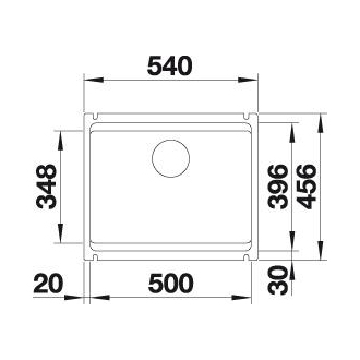 Blanco ETAGON 500-U 525155 jednodrez bez odkvapu čierna drez pod dosku