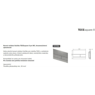 TECE tlačidlo Square II biela 9.240.832
