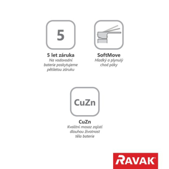 Ravak FL 032.20 Sprchová nástenná, black