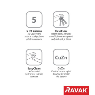 Ravak PU 022.20 Vaňová nástenná, black