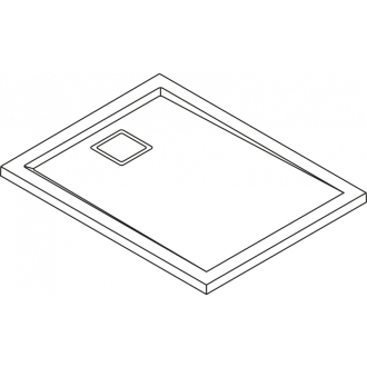 SANSWISS LIVADA sprchová vanička z liateho mramoru, obdĺž.70x90x3, 5 cm, biela W20AS07009004