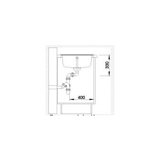 Blanco ZIA 45 SL drez vstavaný antracit granit 516 748