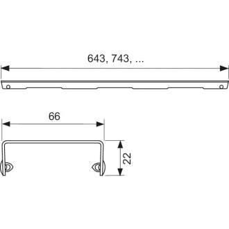 TECEdrainline des.mreža.100cm &quot;organic&quot; 601061
