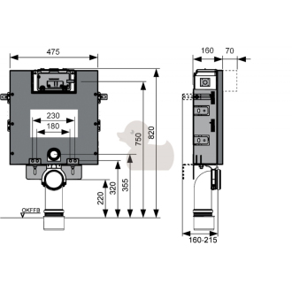 TECEbox spl.nádržka pre obmurovanie - 82cm 9.375.000